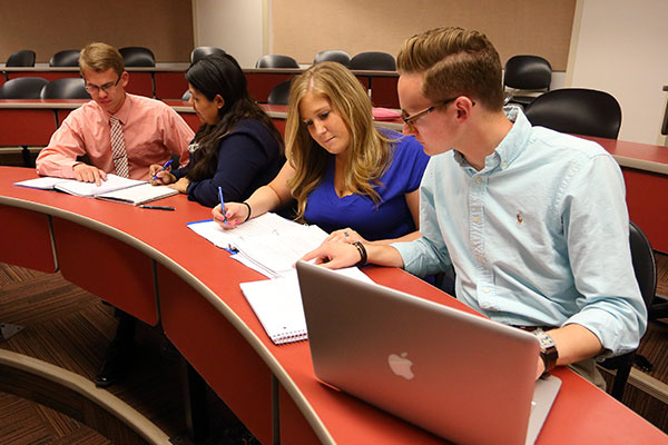 Students in class