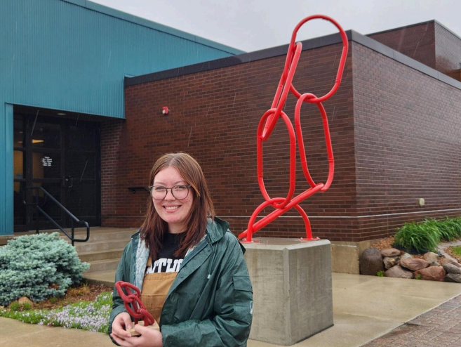 Josie Schaul and her artwork