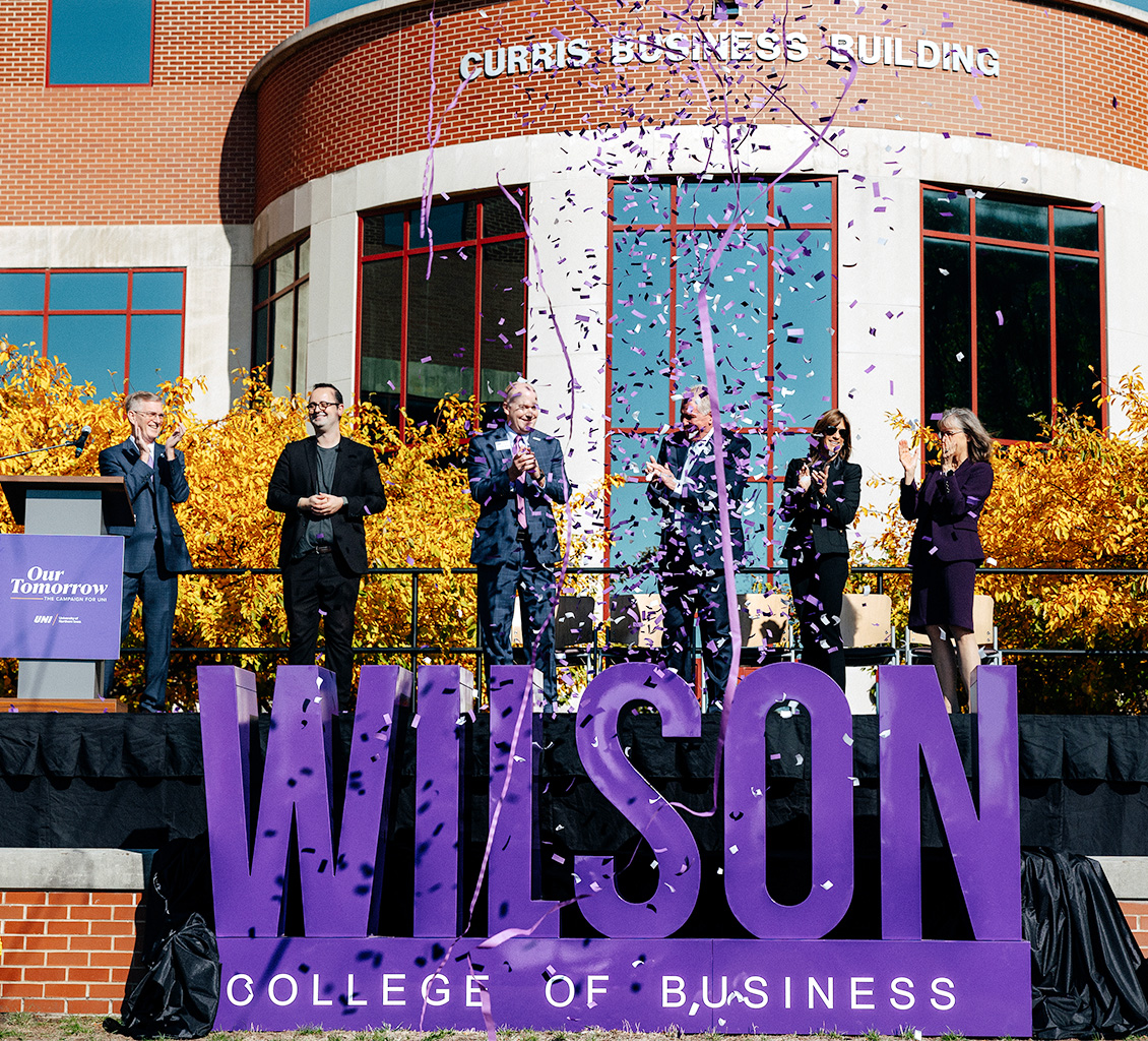 Announcement of the naming of the Wilson College of Business