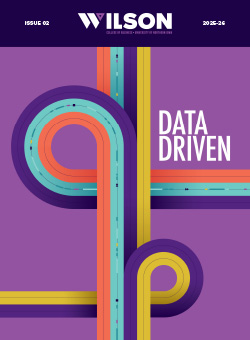 Cover of Issue 02 of Wilson Magazine on being Data Driven.
