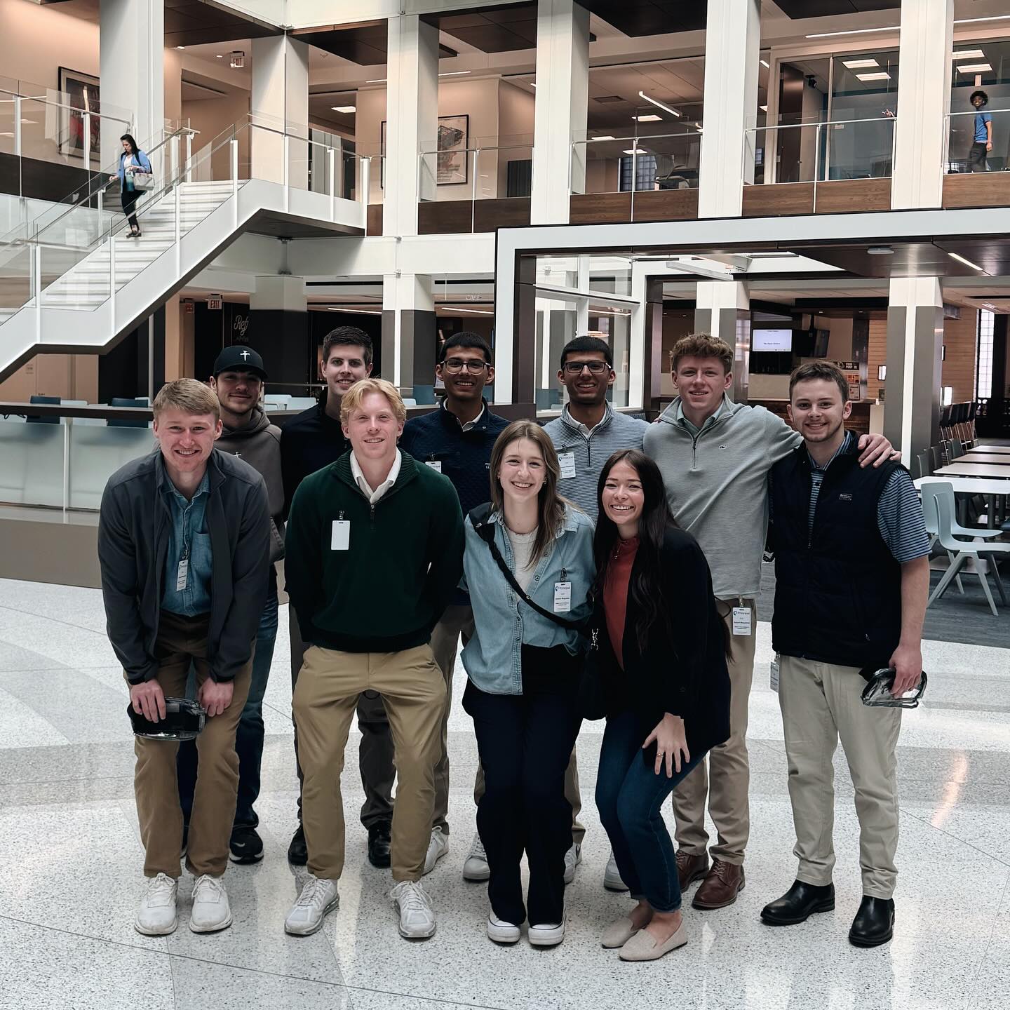 Members of student org posing for the camera